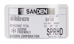 Sanden A/C Compressor, for Freightliner - 5398-6