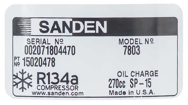 Sanden A/C Compressor, for GMC - 5704-6