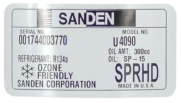 Sanden A/C Compressor, for Universal Application - 5707S-6