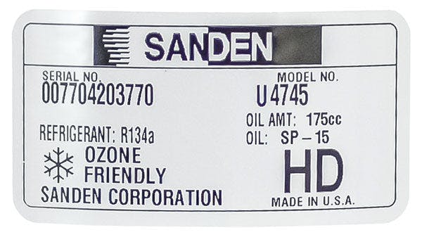Sanden A/C Compressor, for Universal Application - 5735-6