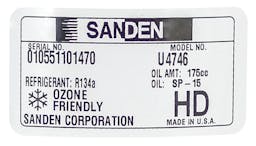 Sanden A/C Compressor, for Universal Application - 5736-6