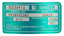 Sanden A/C Compressor, for Universal Application - 5737-6