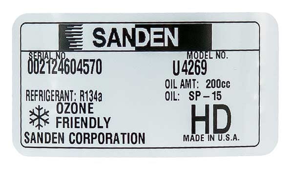 Sanden A/C Compressor, for Universal Application - 5749A-6