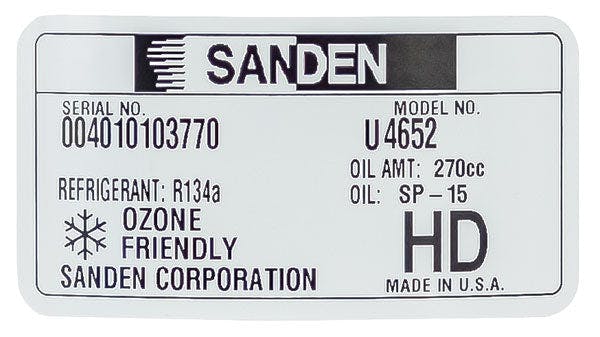 Sanden A/C Compressor, for Off-Road - 5752-6