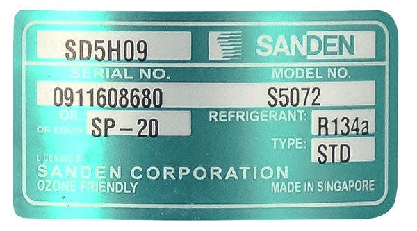 Sanden A/C Compressor, for Universal Application - 5786-6