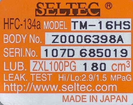 Seltec/Valeo Compressor, for Universal Application - 5807-6
