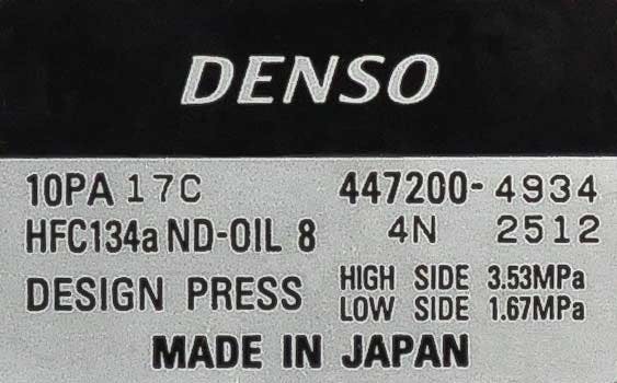 Denso Compressor, for John Deere - 5833-6