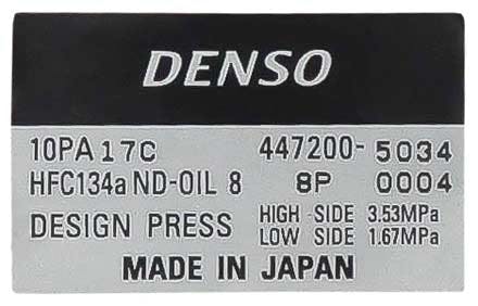 Denso Compressor, for John Deere - 5838-6