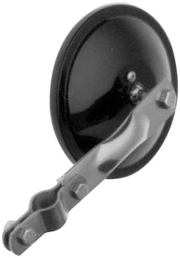 Mirror, Convex, Clamp On, Round, Black, 5", display box (Pack of 12) - 654