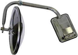 Mirror, Truck, Convex, Round, Pod-Mount, Stainless Steel, 8", display box (Pack of 6) - 668X