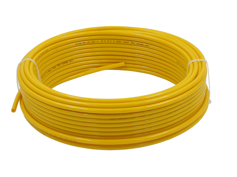 Nylon Tubing, 1/4", 100', Yellow - 672028cc3a53ee625e49d6eabd079d2e