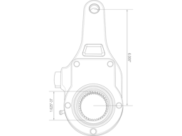 Slack Adjuster, Manual, 6" - 7c67d279568e45564fbe132c5b3af3cb