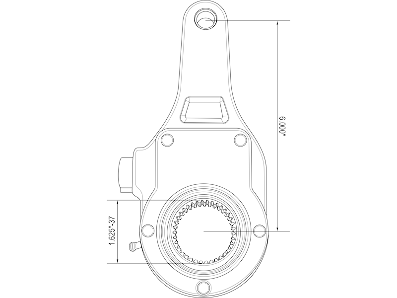 Slack Adjuster, Manual, 6" - 7c67d279568e45564fbe132c5b3af3cb