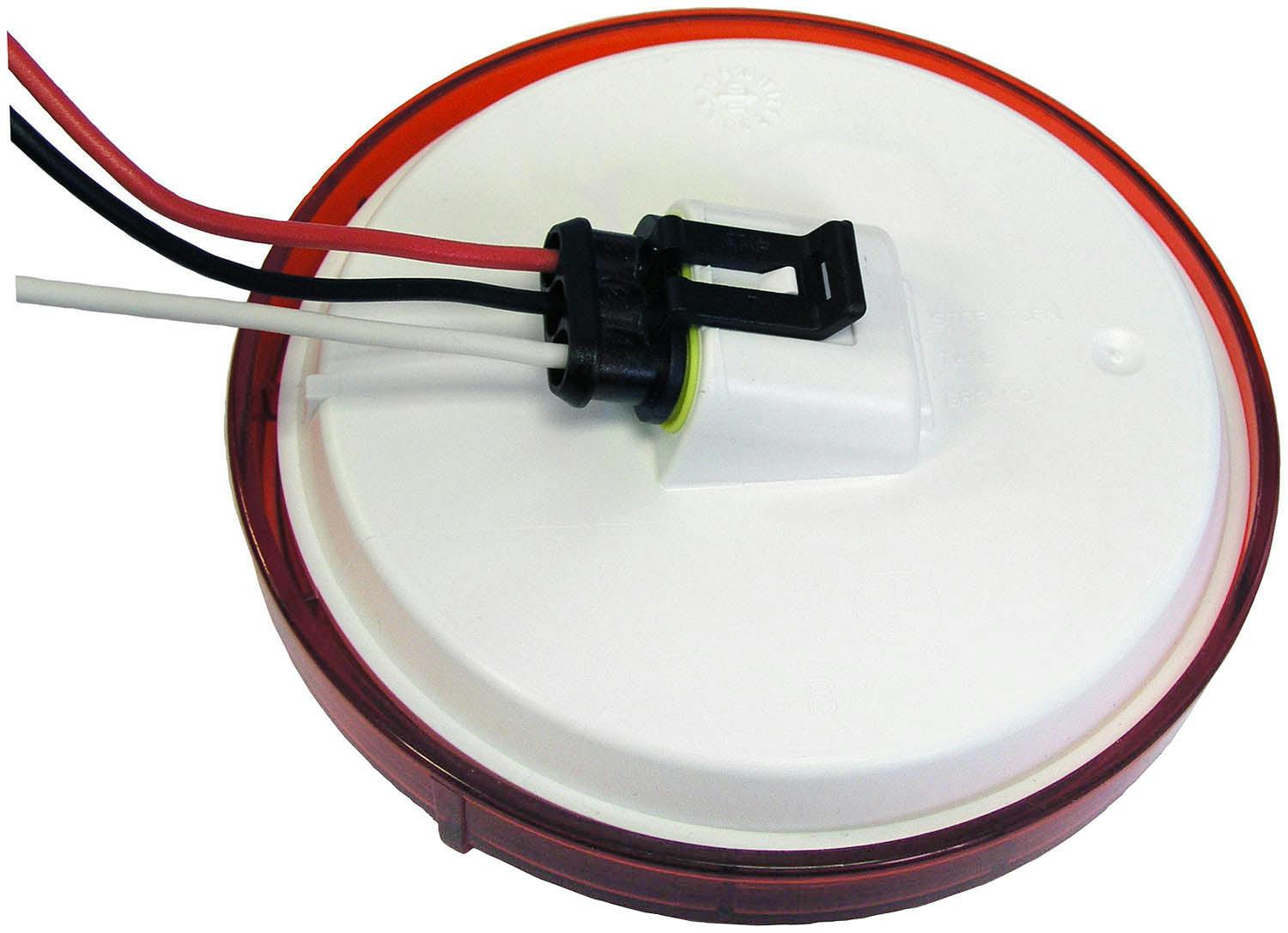 LED Stop/Turn/Tail, Round, AMP, Grommet-Mount, 4", Multi-volt, red, bulk pack (Pack of 50) - 817-rear-view_1d331350-7c4c-434a-8c8e-d82c7d43834c