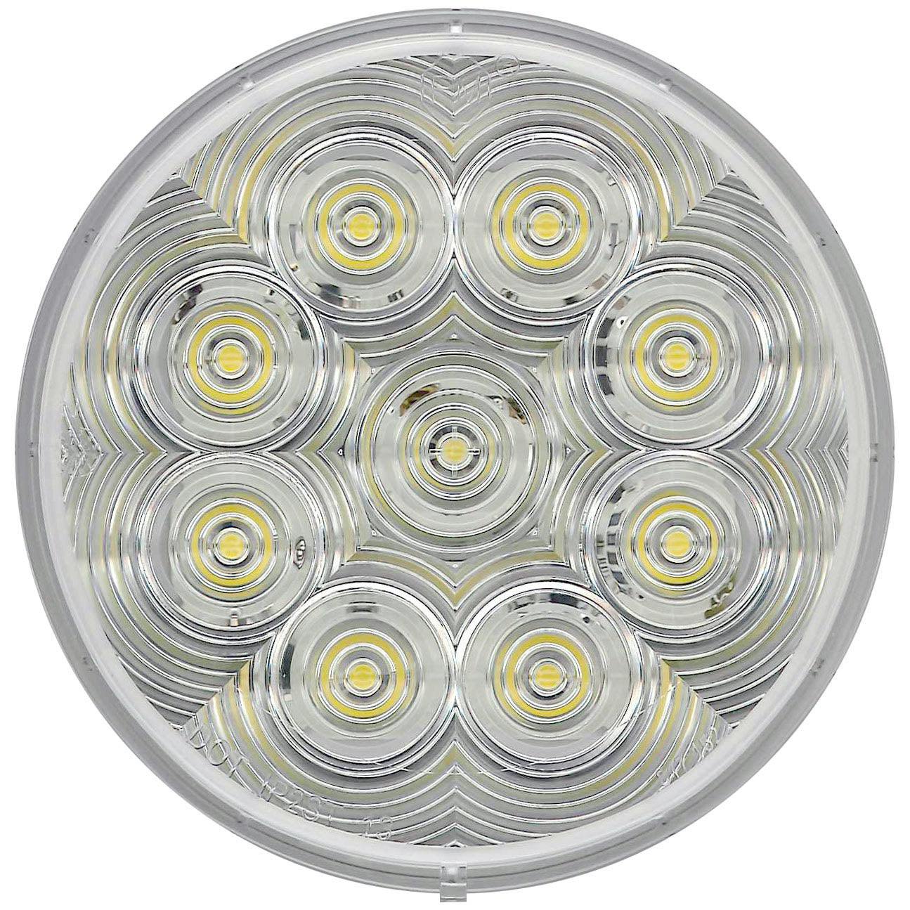 LED Back-Up Light, Round, AMP, Grommet-Mount, Kit, 4", Multi-volt, white (Pack of 6) - 817C-9_e613c692-5775-4714-aec7-178e2530a80b