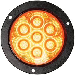 LED Turn Signal, Front & Rear, Round, AMP, Flange-Mount Kit, 4", amber (Pack of 6) - 818A-7_2a2059ef-a18b-4dce-b54c-f8a7630dbfe5