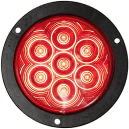 LED Stop/Turn/Tail, Round, Flange-Mount 4", red (Pack of 6) - 818R-7