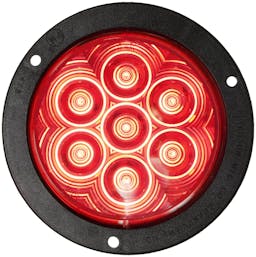 LED Stop/Turn/Tail, Round, AMP, Flange-Mount 4", red, bulk pack (Pack of 50) - 818R-7_1d5b88ab-a3bb-43cd-8c36-3a52bdd4168e