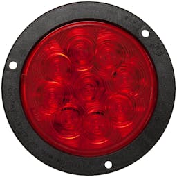 LED Stop/Turn/Tail, Round, Flange-Mount 4", Multi-volt, red, bulk pack (Pack of 50) - 818R-9