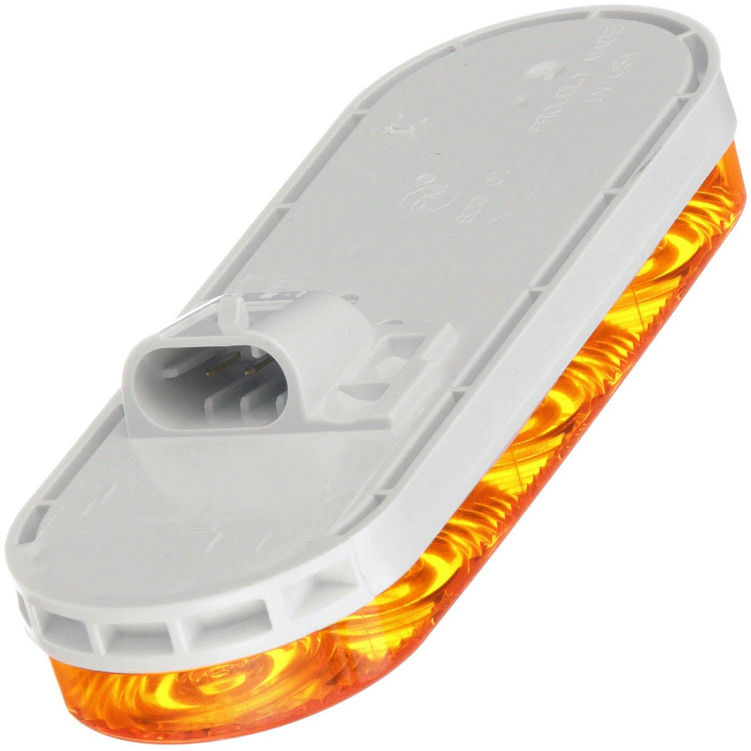 LED Front Turn Signal, Oval, Ece, AMP, Grommet-Mount, 6.50"X2.25" Multi-volt, amber (Pack of 6) - 820A_rear_f727aa84-4ebe-4fc8-954e-386e336ed955