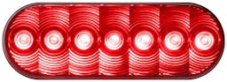 LED Stop/Turn/Tail, Oval, Grommet-Mount, Kit, 6.5"X2.25", red (Pack of 6) - 820R-7_9f70b0d7-ad44-4205-abd5-786848e9cd5e