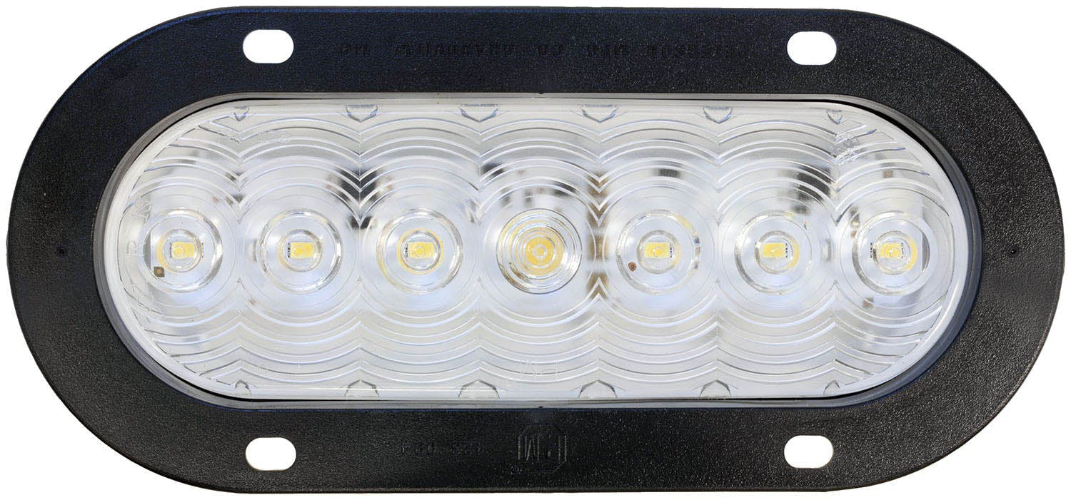 LED Back-Up Light, Oval, AMP, Flange-Mount 7.88"X3.63", white (Pack of 6) - 821C-7_08813c05-ee5c-42ce-9248-c2b9b8d8d8d7