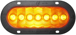 LED Turn Signal, Front & Rear Oval, AMP, Flange-Mount 7.88"X3.63", amber, bulk pack (Pack of 50) - 822A-7_9314b31e-a177-46b1-a2b2-a8ba7db073aa