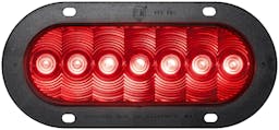 LED Stop/Turn/Tail, Oval, Flange-Mount Kit, 7.88"X3.63", red (Pack of 6) - 822R-7_1877eaa0-e5a5-4a87-ad1c-7a79b15675ec