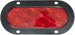 LED Stop/Turn/Tail, Oval, AMP, Flange-Mount Kit 7.88"X3.63" Multi-volt, red (Pack of 6) - 823R-10_7ec8c738-eb3b-4e95-84bb-8f0ca3a0ca89