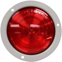 LED Stop/Turn/Tail, Round, Single Diode, Flange-Mount 4", red (Pack of 6) - 824R