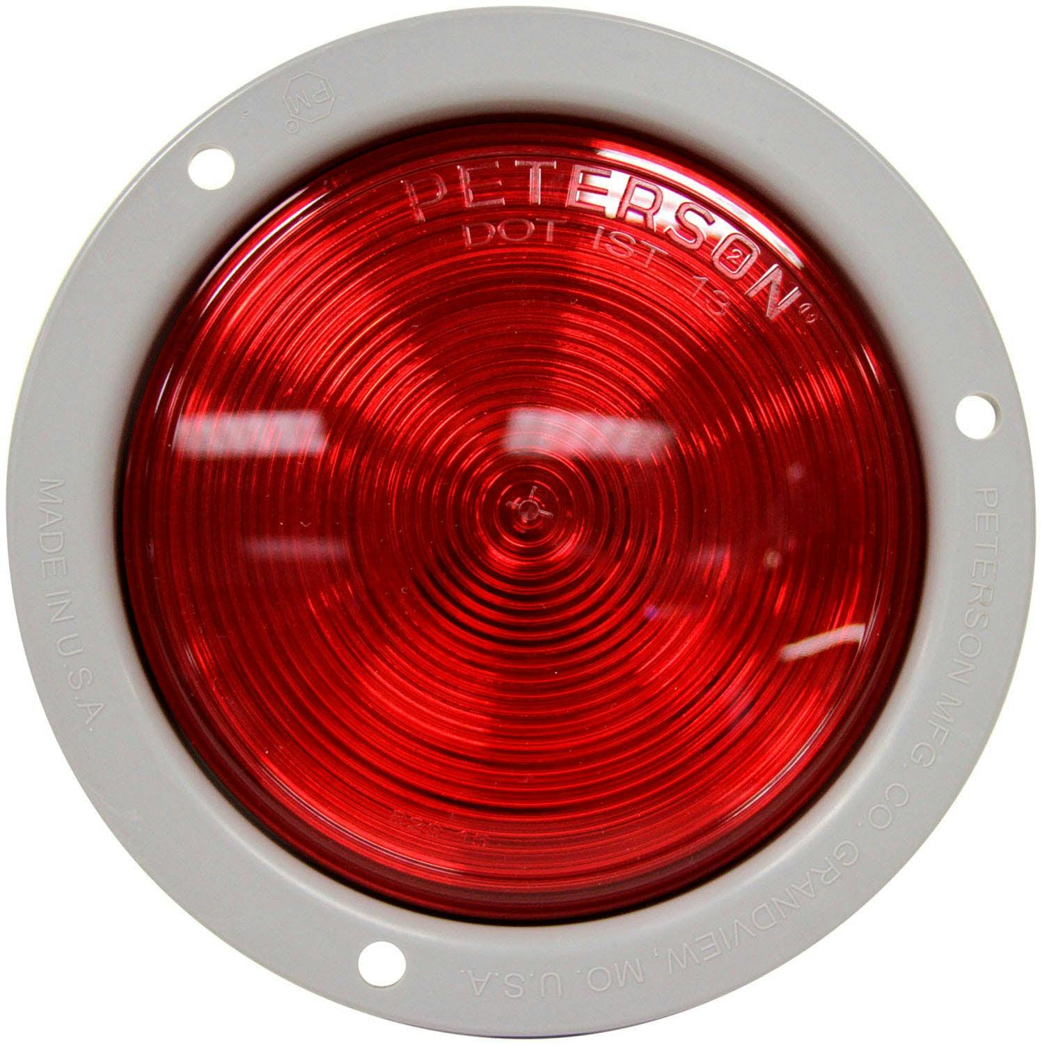 LED Stop/Turn/Tail, Round, Single Diode, Flange-Mount 4", red (Pack of 6)