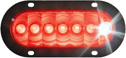 LED Stop/Turn/Tail, & Back-Up Light, Oval, Flange-Mount 6.50"X2.25", red + white, bulk pack (Pack of 50) - Cyclops-oval-flange_b3a95ad6-ac45-439d-a22f-8d2f09647dc5