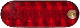 LED Stop/Turn/Tail & Back-Up Light Oval, Grommet-Mount Kit 6.50"X2.25", red + white (Pack of 6) - Cyclops-oval-grommet