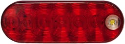 LED Stop/Turn/Tail & Back-Up Light Oval, Grommet-Mount w/ Plug, 6.50"X2.25", red + white, bulk pack (Pack of 50) - Cyclops-oval-grommet_8384509f-e577-4872-adf7-bff59d0efae3