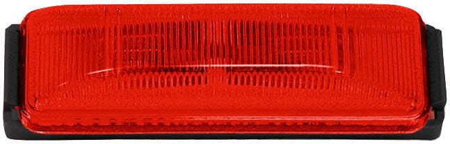 Incandescent Marker/ Clearance, PC-Rated, Rectangular, Kit, 3.91"X1.20", red, bulk pack (Pack of 100)