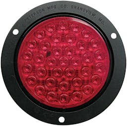 LED Stop/Turn/Tail, Round, 36 Diodes, w/ Flange, 4", red, bulk pack - M418R