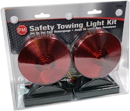 Incandescent Tow Light, Round, Magneticnetic-Mount, Kit, 4"X5.67", red (Pack of 2) - V555-package