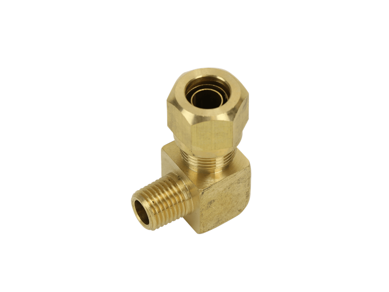90 Degree Male Elbow Connector Brass Compression Fitting - d6667c571b1e15d589953c9d20dc5a05