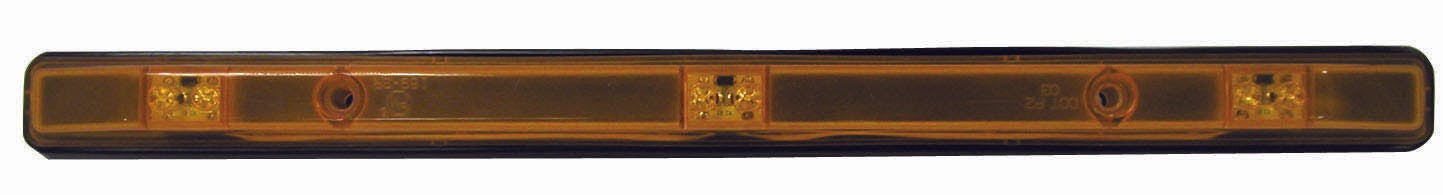 LED ID Bar, Rectangular, w/one .180 Bullet 16.27"X1.25", amber, bulk pack (Pack of 100)