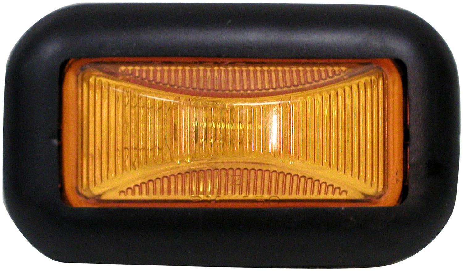 LED Marker/ Clearance Light, PC-Rated, Rectangular, Kit w/ Grommet, 2.48"X1.20", amber (Pack of 100)