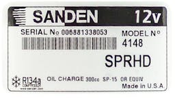 Sanden A/C Compressor for Kenworth, Peterbilt - 54148-6