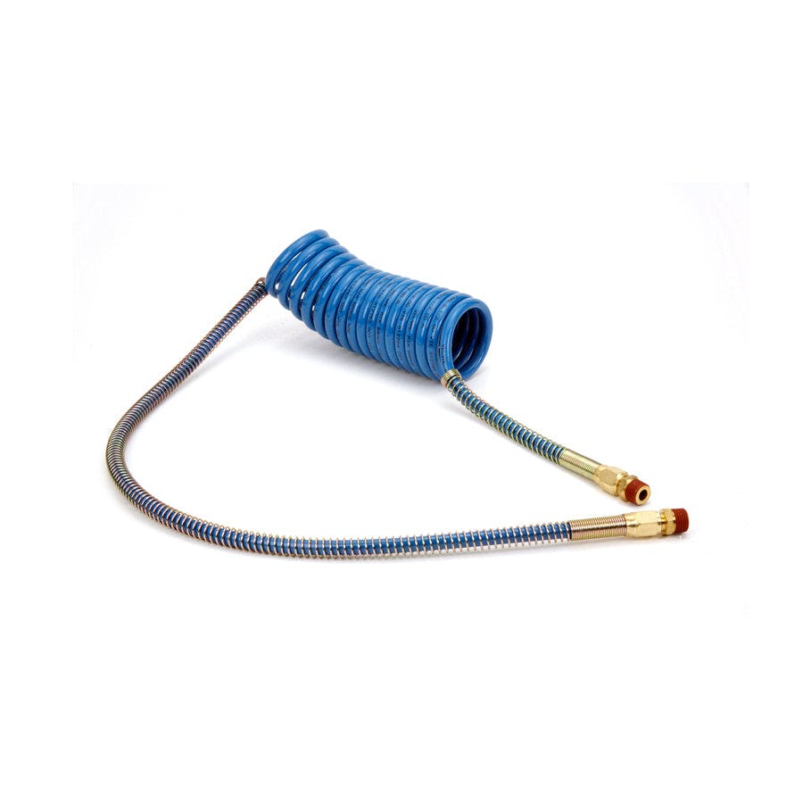 Coiled Air Hose, 15' Service Blue Only, 40" and 12" Leads